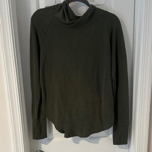 Athletic Works Olive Green Scoop Neck Pullover Sweater
